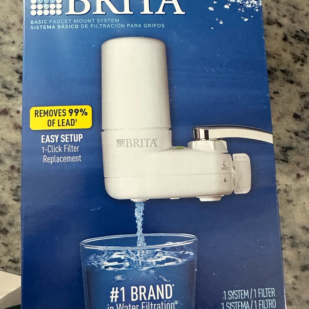 Brita White Faucet Mount Water Filter System